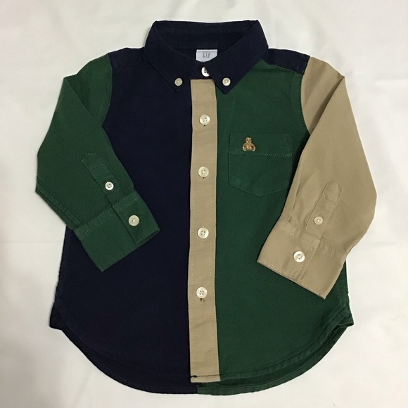 Gap Baby Boy Toddler Bundle 4-piece Outfit Shirt Pants Bosysuit Size 12-18 Month - Picture 4 of 16